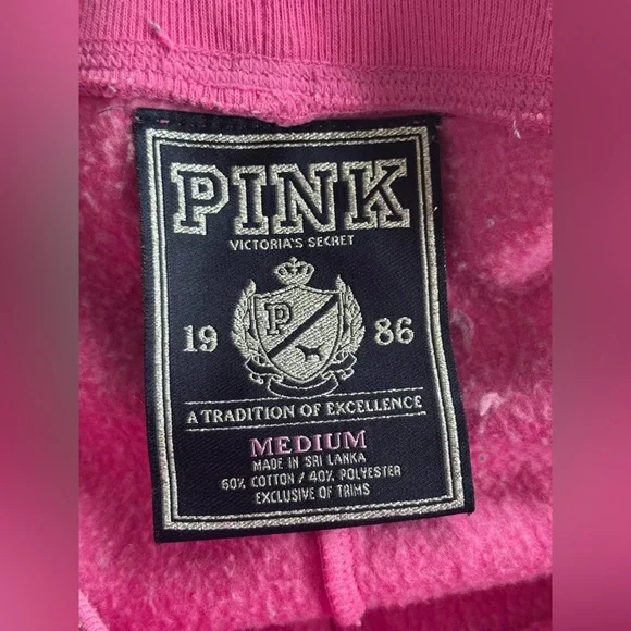 Vintage Y2K Victoria Secret PINK Sweatpants Pink Size M *Flaws